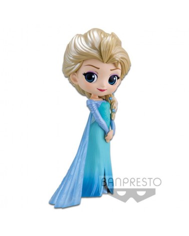 Disney La Reine des Neiges Q Posket Figurine Elsa Glitter Line 14 cm